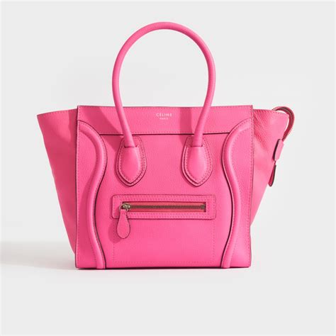 neon pink celine bag|celine lana minaudiere pink bag.